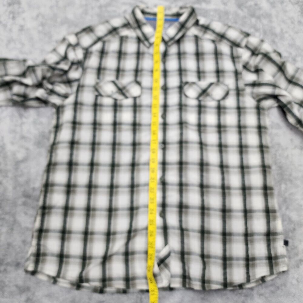 Mountain Hardwear Men's Green Plaid Outdoors Shirt Hiking Camping Size L - Picture 7 of 12